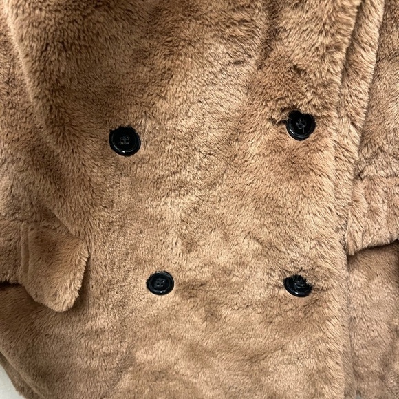 H&M Tan Teddy Jacket Plush Oversized Design - Picture 5 of 13
